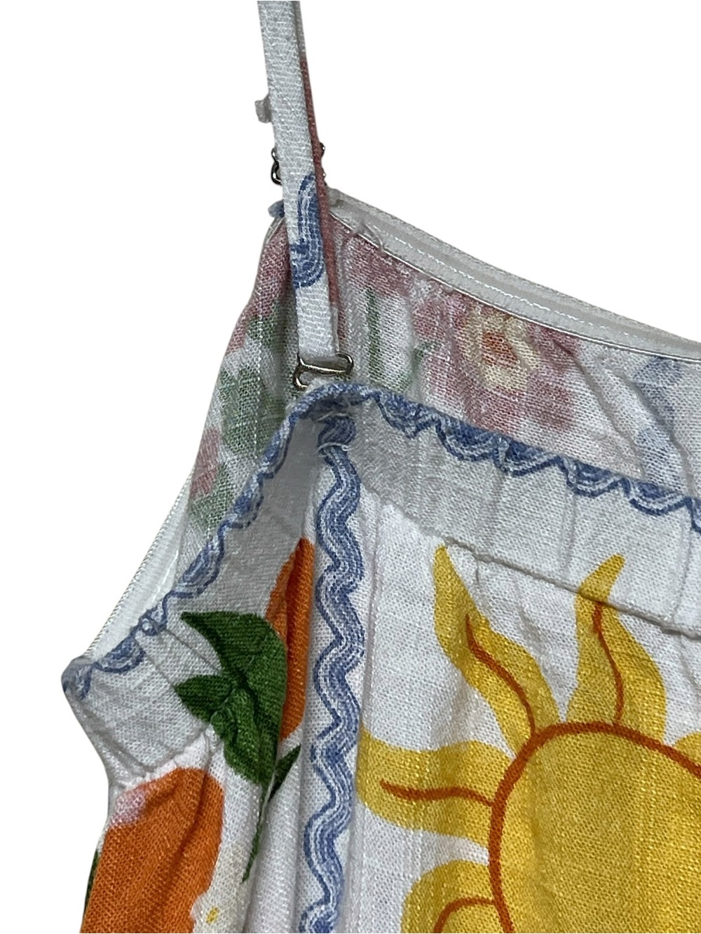 Paper Heart Costa celestial botanical tile print linen blend maxi dress - Picture 12 of 15
